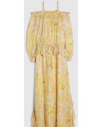 River Island - Metallic Tie Dye Maxi Dress - Lyst