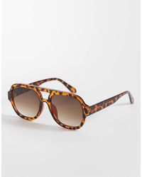 Reclaimed Vintage - Unisex Aviator Sunglasses With Lens - Lyst