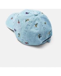Pull&Bear - Embroidered Floral Cap - Lyst
