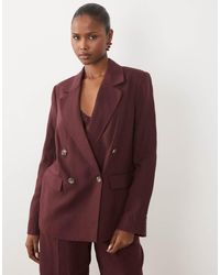 Nobody's Child - Torrent Linen Blend Double Breasted Blazer - Lyst