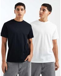 ASOS - Pack De 2 Camisetas De Básicas De Corte Estándar Essentials De - Lyst