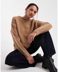 New Look - Blanket Stitch Jumper - Lyst