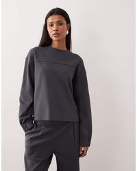 Mango - Piqué Sweatshirt Van Katoenmix - Lyst