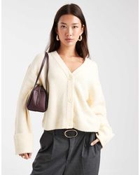 Miss Selfridge - Wide Cuff V Neck Cardigan - Lyst