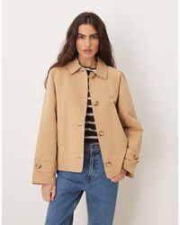 Jdy - Cropped Trench Coat - Lyst