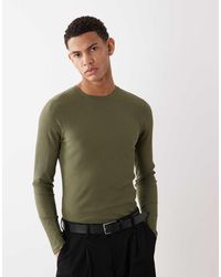 ASOS - Heavyweight Muscle Fit Long Sleeve T-shirt - Lyst