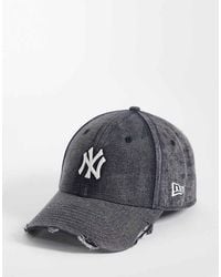 KTZ - Ny Yankees 9forty Acid Wash Denim Cap - Lyst