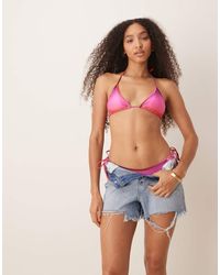 Mango - Sunset Gradient Triangle Bikini Top - Lyst