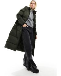 French Connection - Long Length Hooded Padded Jacket - Lyst