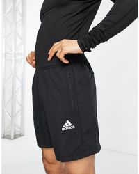 adidas Originals Baumwolle – e jerseyshorts mit dreiblatt-logo, du8135 in  Schwarz für Herren | Lyst DE