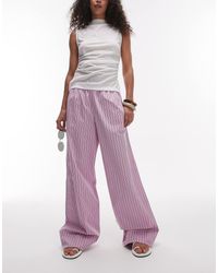 ARKET - Poplin Straight Leg Trousers With Pull-on Waist - Lyst