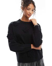 Lovedrobe - Floral Applique Jumper - Lyst