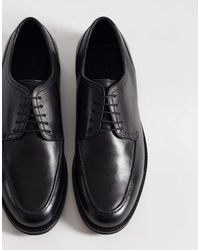 ASOS - Lace Up Derby Shoes With Apron Detail - Lyst