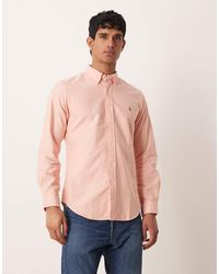 Polo Ralph Lauren - Icon Logo Cotton Oxford Long Sleeve Shirt - Lyst