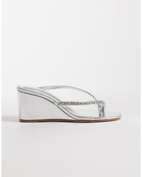 SIMMI - Simmi London Julie Wedge Sandals With Embellishment - Lyst