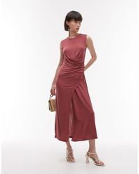 & Other Stories - Jersey Midaxi Dress With Drape Detail And Asymmetric Wrap Front - Lyst