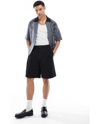 Hollister - Pantalones Cortos Negros Estilo Bermudas De - Lyst