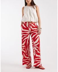 ONLY - Wide Leg Pull On Pants - Lyst