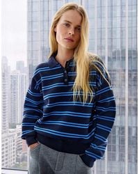 Bershka - Oversize Polo Collar Jumper - Lyst