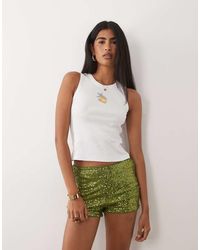 ASOS - Mini Skort Met Lovertjes - Lyst