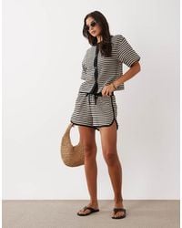 ASOS - Textured Knit Runner Short Co-Ord - Lyst