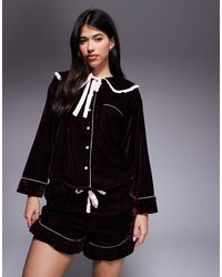 River Island - – pyjama aus samt - Lyst