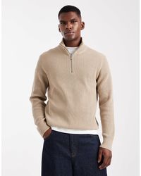 Jack & Jones - Knitted Quarter Zip Jumper - Lyst