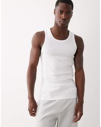 Bershka - Ribbed Vest Top - Lyst