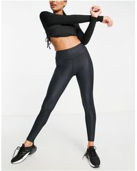 High Waisted Shiny Leggings for Women 