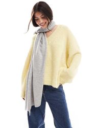 ASOS - Lightweight Scarf With Mix Wool - Lyst