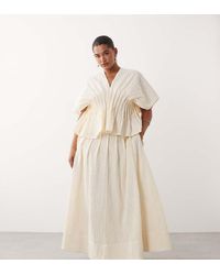 ARRANGE - Curve Crinkle Texture Maxi Skirt Co Ord - Lyst
