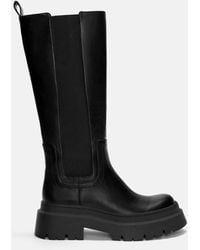 Pull&Bear - – elastische, kniehohe stiefel - Lyst