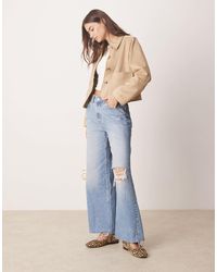 Abercrombie & Fitch - Veste courte en daim - Lyst