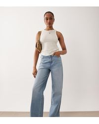 ASOS - Asos Design Tall Straight Wide Leg Jeans - Lyst