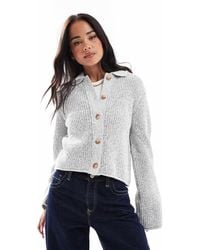 ASOS - – kurze strickjacke aus gezwirntem garn - Lyst