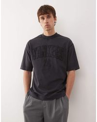 KTZ - Ny Yankees Applique Logo Boxy Oversized T-Shirt - Lyst