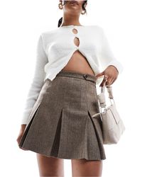 & Other Stories - Wool Blend Pleated Mini Skirt - Lyst
