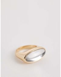ASOS - – er ring mit horizontal eingefasstem, transparentem stein - Lyst