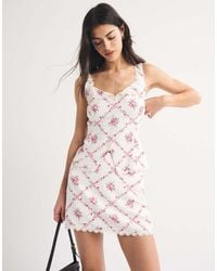 Abercrombie & Fitch - Linen Blend Cami Top With Scallop Edge Co-ord - Lyst