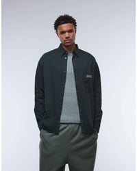 Weekday - Oversized Fit Long Sleeve Shirt With Text Embroidery - Lyst