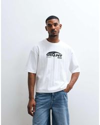 ASOS - Heavyweight Boxy Oversized T-shirt With Text Front Graphic - Lyst