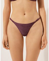Calzedonia - Thong Bikini Bottoms Golden Glow - Lyst