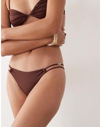 Mango - Cut Out Side Detail Bikini Bottoms - Lyst