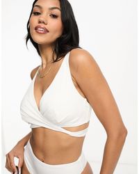 ASOS - Fuller Bust Mix And Match Underwired Wrap Bikini Top - Lyst