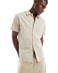 Jack & Jones - Camisa Color Crema De Sirsaca De Premium-Blanco - Lyst