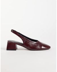 ASOS - Sindy Minimal Block Heeled Slingback - Lyst