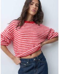 Pieces - Oversized Fluffy Knit Jumper - Lyst