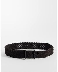 TOPSHOP - Weave Leather Belt - Lyst