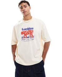 ASOS - Boxy Oversized T-shirt With Souvenir Graphic - Lyst