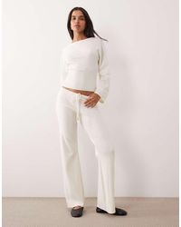 Gina Tricot - Co-ord Knitted Loungewear Trousers - Lyst